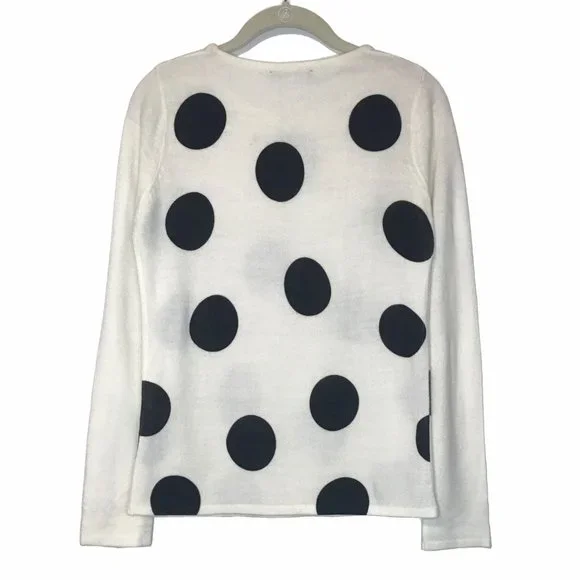 Fun Party Sweater with Big Dots and Rhinestones NWOT - Picture 3 of 4